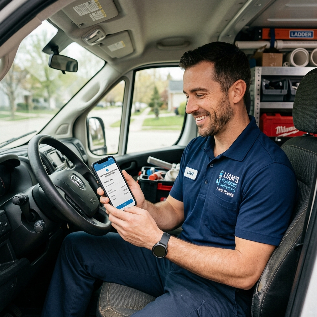 Contractor using Contrazo app to invoice customer